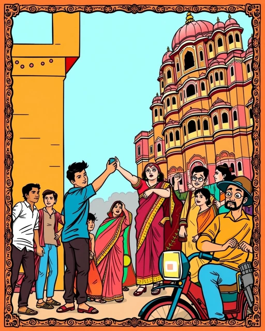 Selfie Symphony at Hawa Mahal