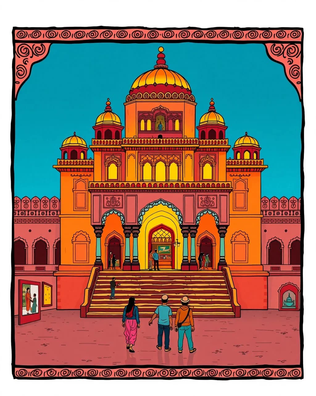 Dusk mein Albert Hall ka sone-sa glow