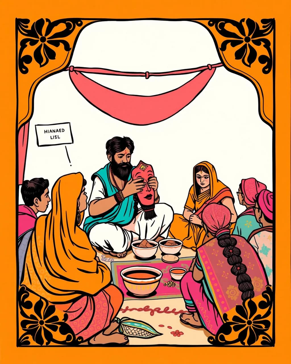 Majuli ki mask-kala Jaipur mein chhayi