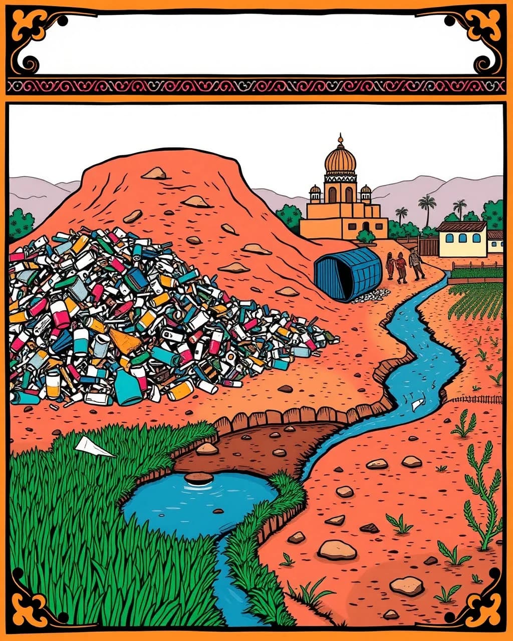 Mathuradaspura ke paas zameen aur paani par BPA ka saaya