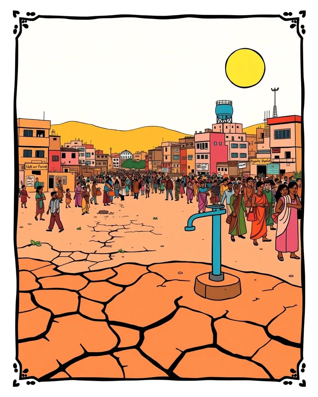 Hyderabad ka pani, Rajasthan jaisi tension