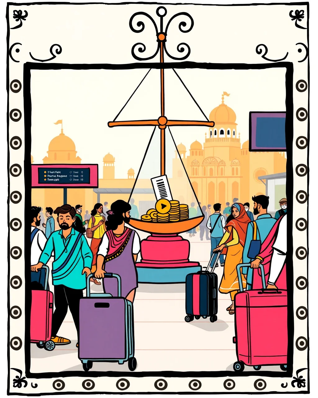 6 airports ki fee par phir se khinch-taan