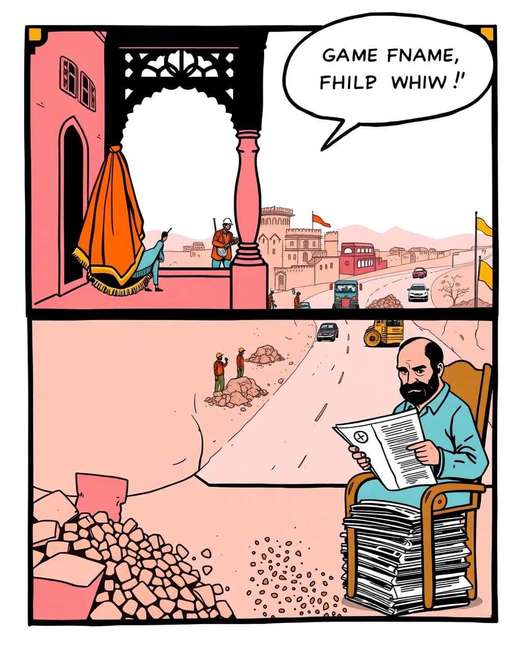 Sadak ka kaam ya sirf paint? CM ne sakhti boli