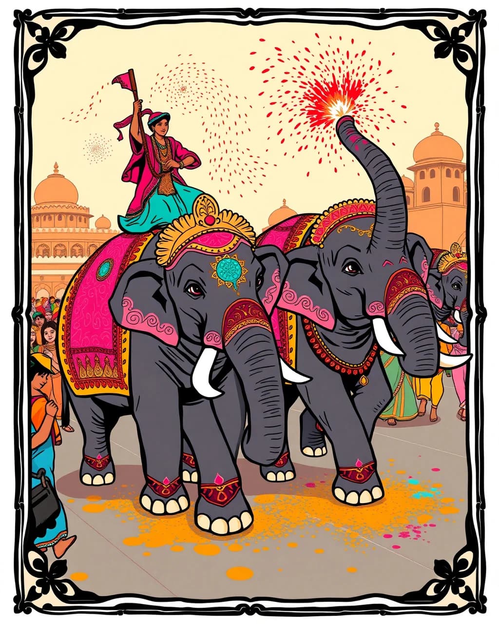 Holi se pehle, Hathi Festival ka rang!